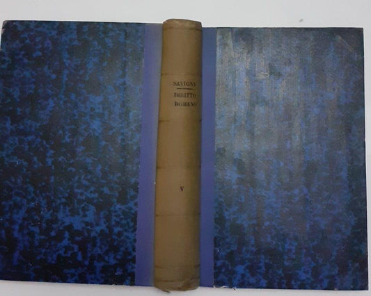 Sistema del diritto romano attuale Volume 5 - copertina