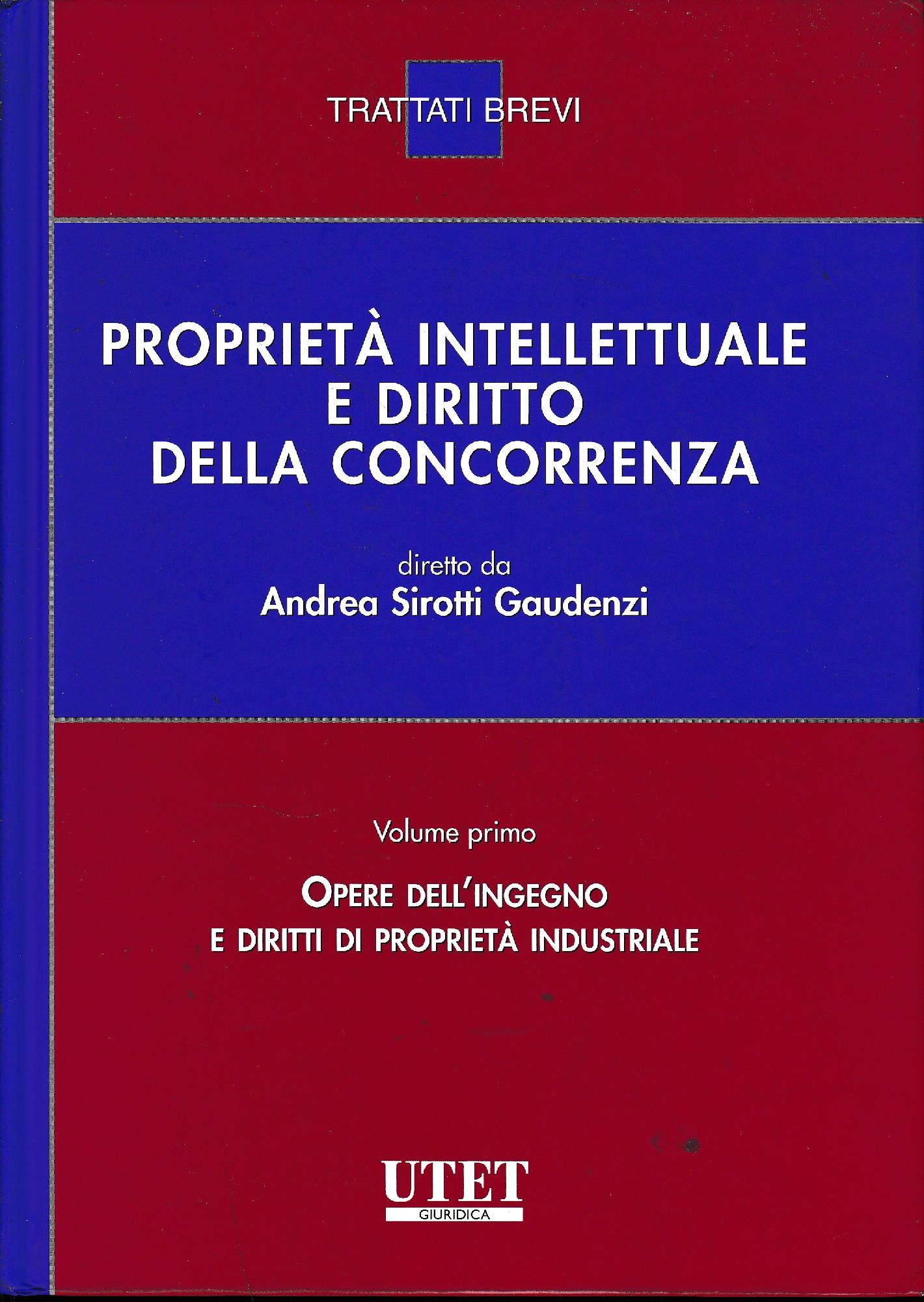 Diritto industriale e diritto della concorrenza, vol.1 - copertina