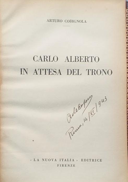 Carlo Alberto in attesa del trono - copertina