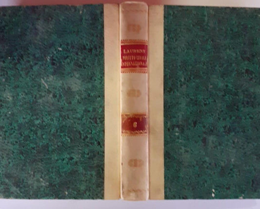 Diritto civile internazionale Volume VI - copertina