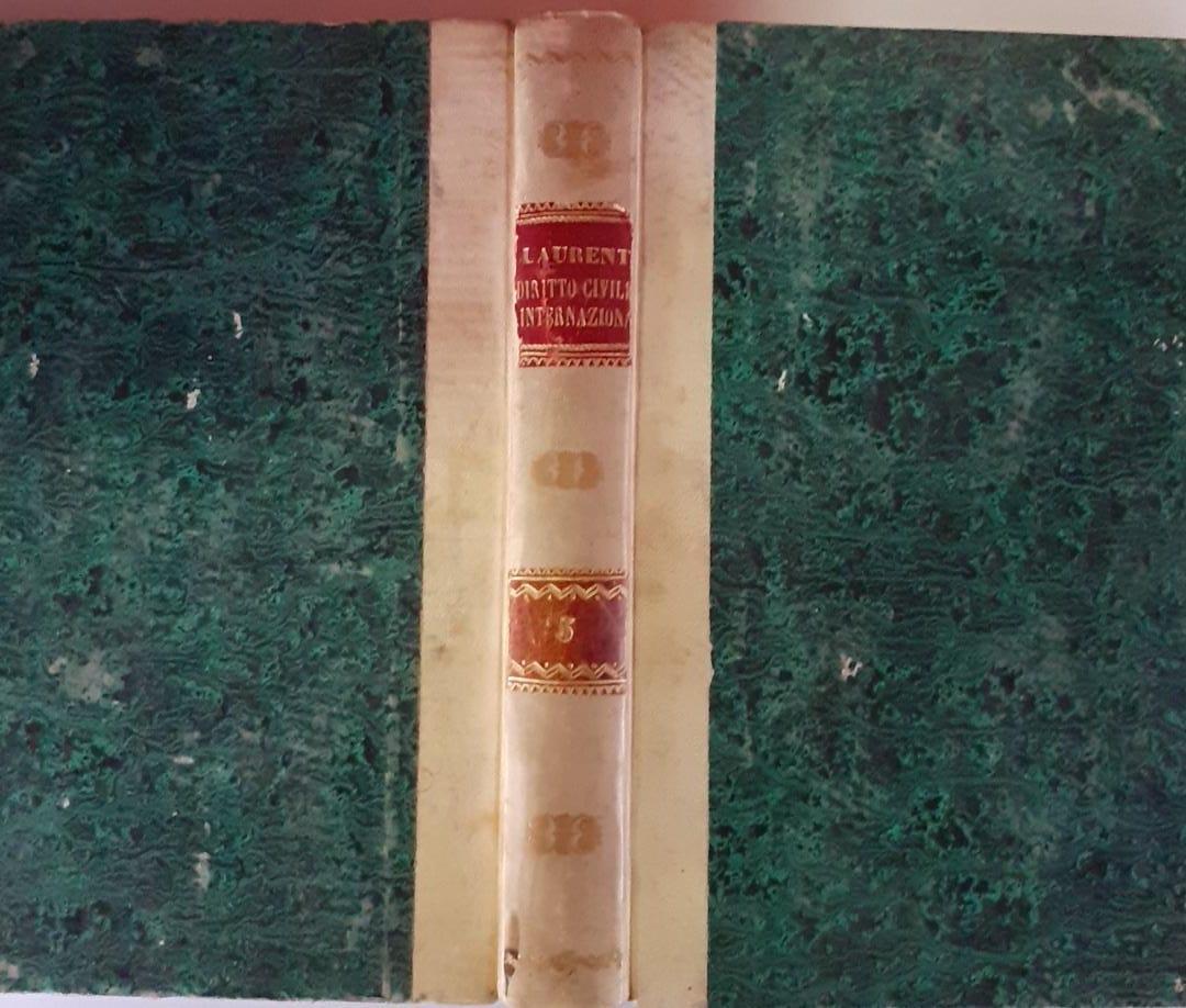 Diritto civile internazionale Volume V - copertina