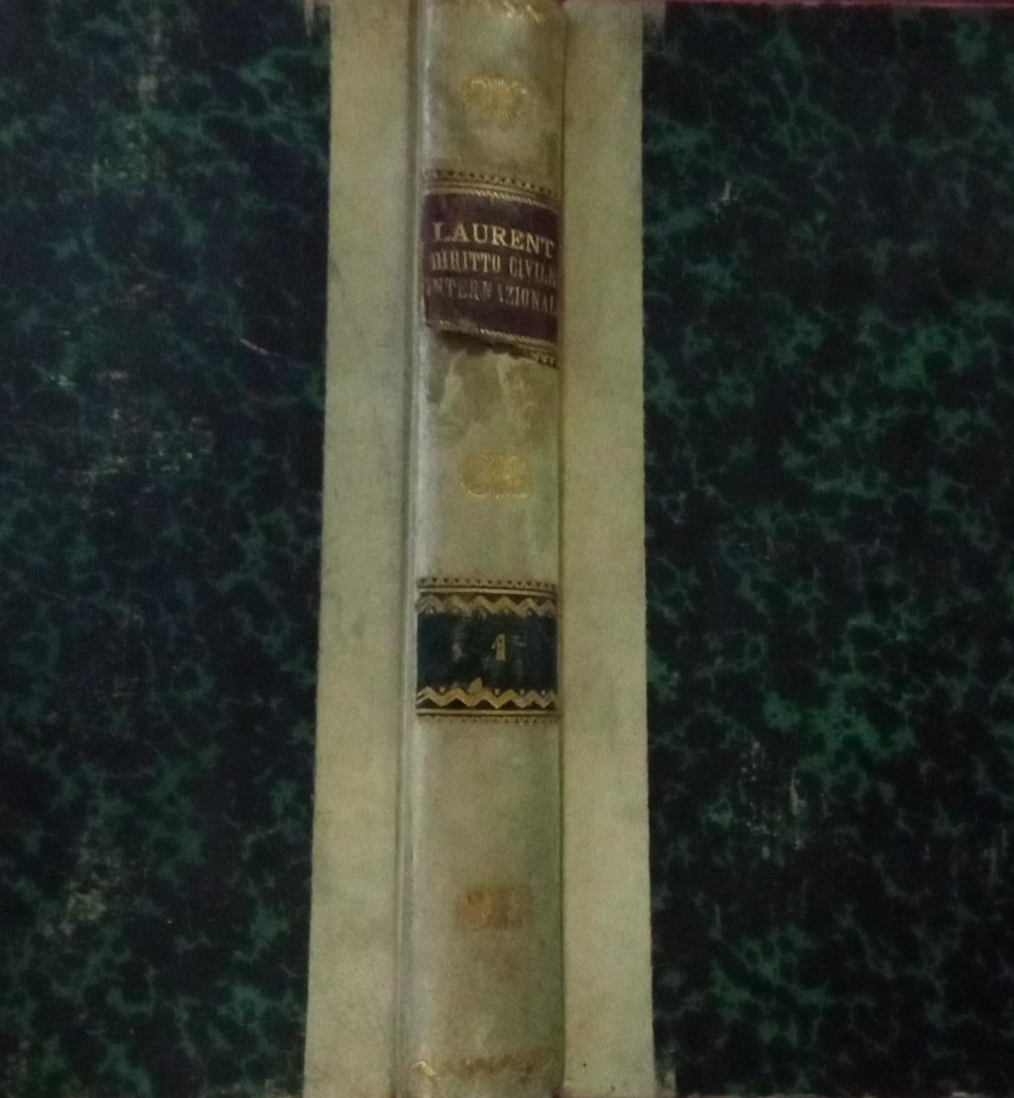 Diritto civile internazionale Volume I - copertina