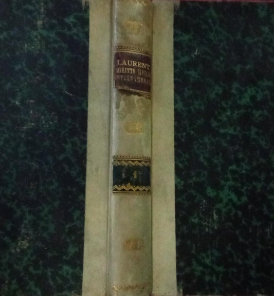 Diritto civile internazionale Volume I - copertina