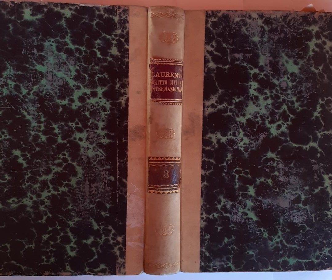 Diritto civile internazionale Volume III - copertina