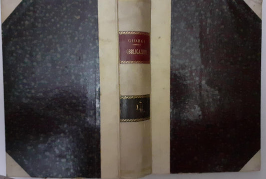 Teoria delle obbligazioni nel diritto moderno italiano Vol I - copertina