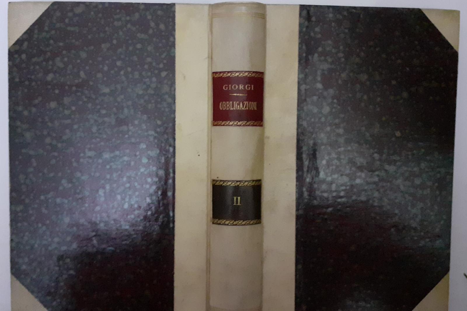 Teoria delle obbligazioni nel diritto moderno italiano Vol. II - copertina