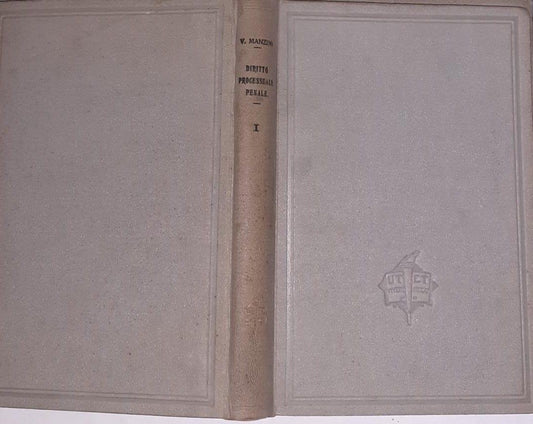 Trattato di diritto processuale italiano secondo il nuovo codice Volume I - copertina