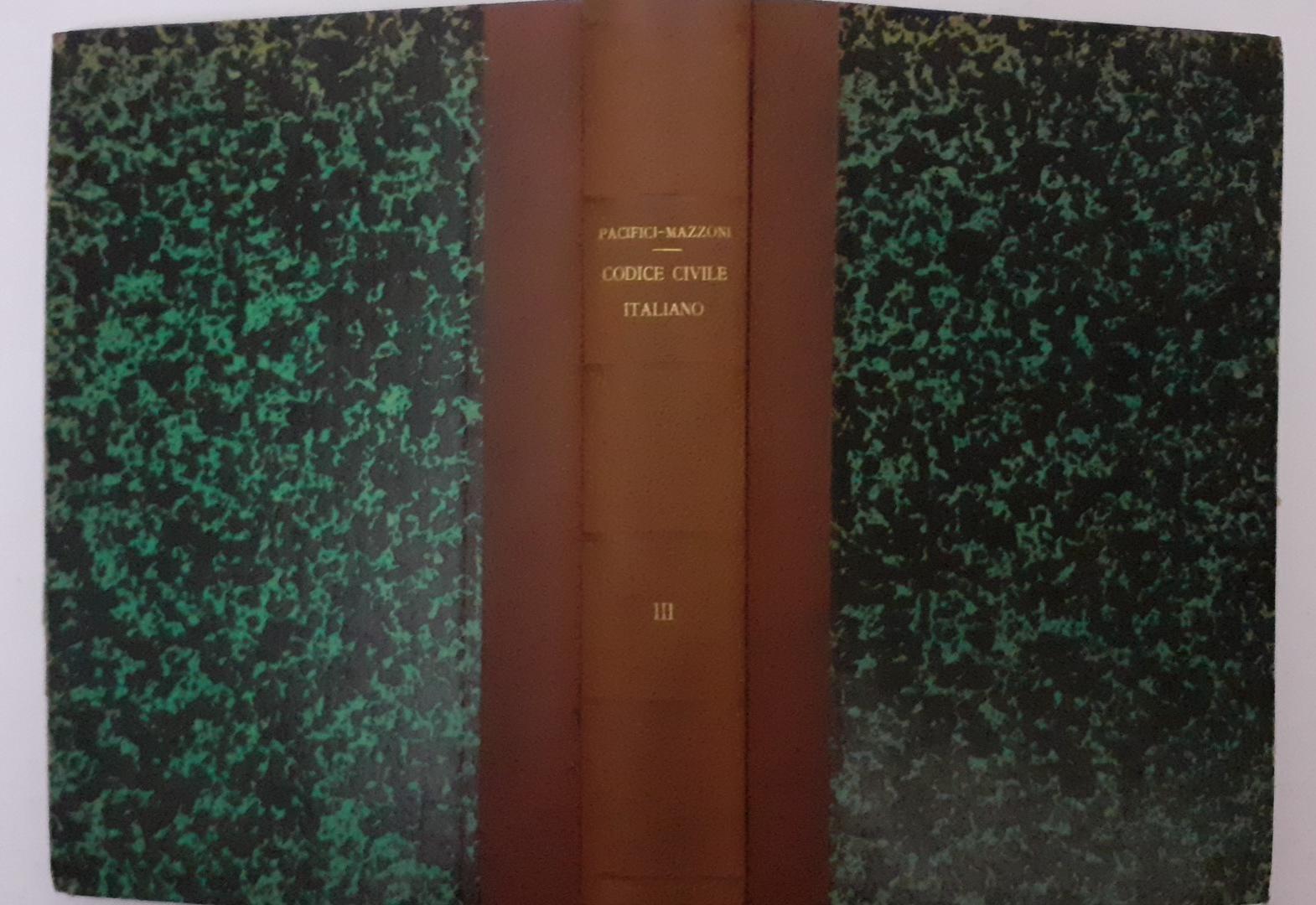 Codice civile italiano commentato con la legge romana. Trattato delle successioni. Vol III Parte I - copertina
