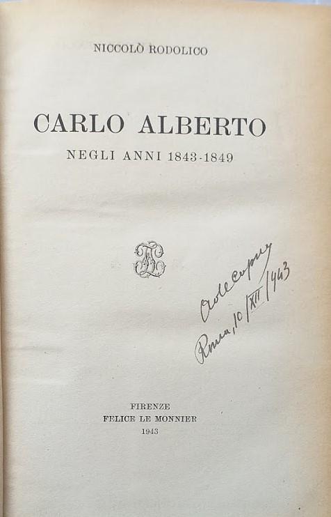 Carlo Alberto negli anni 1843-1849 - copertina