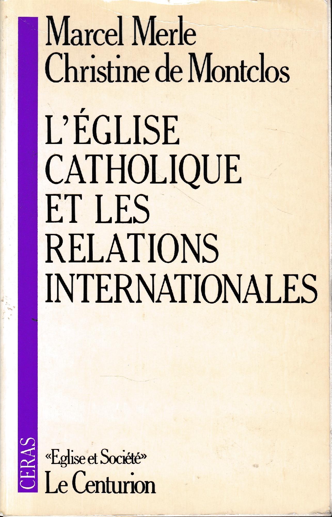 L'Eglise catholique et les relations internationales - copertina