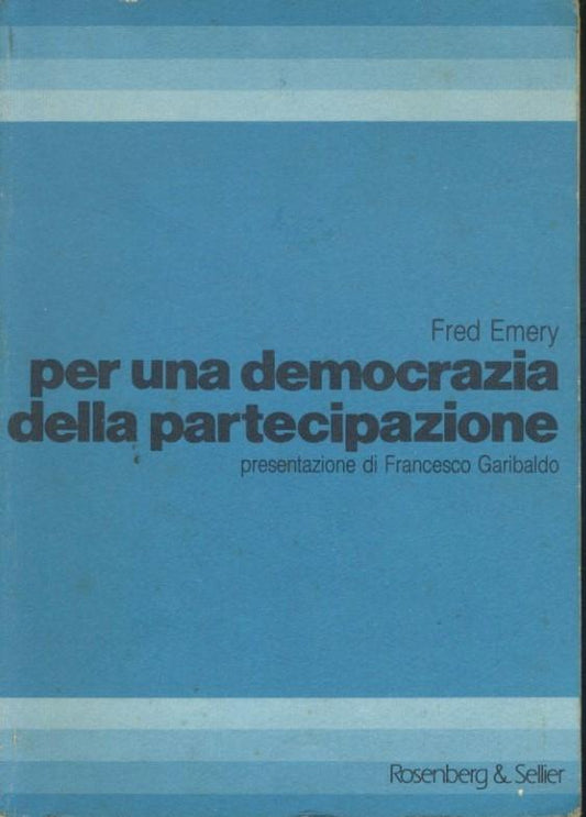 Per una democrazia della partecipazione - copertina