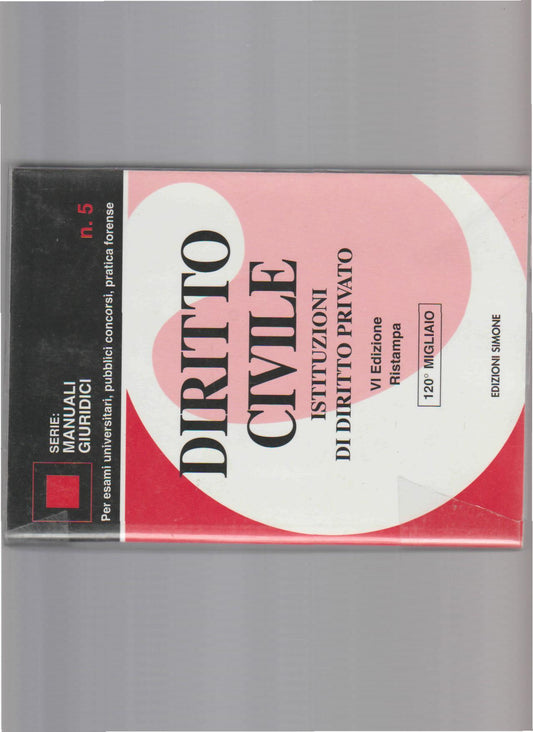 Diritto civile : istituzioni di diritto privato - copertina