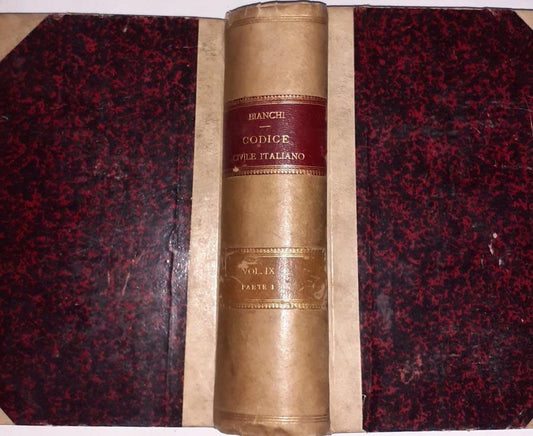 Corso di codice civile italiano Volume  IX Parte I - copertina