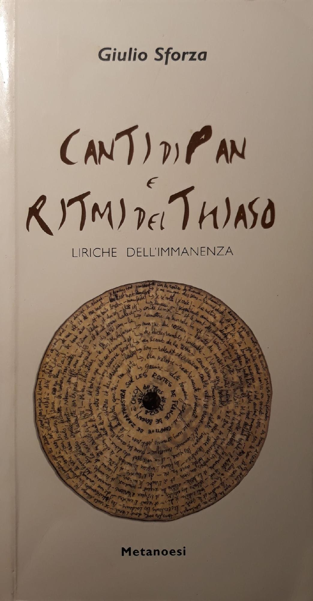 Canti di pan e ritmi del thiaso: liriche dell'immanenza - copertina