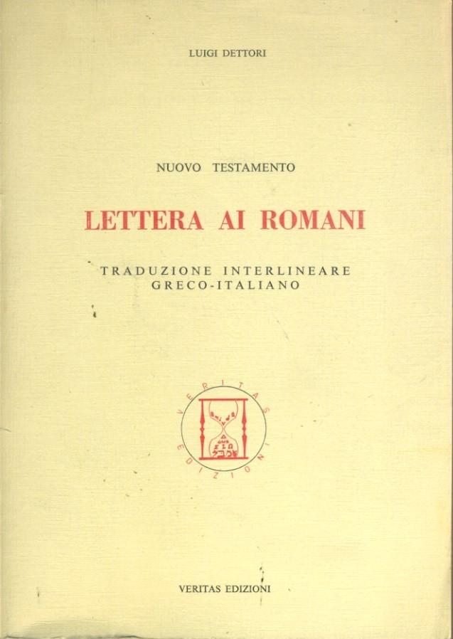 Lettera ai romani.Nuovo testamento - copertina