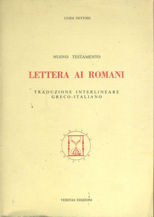 Lettera ai romani.Nuovo testamento - copertina