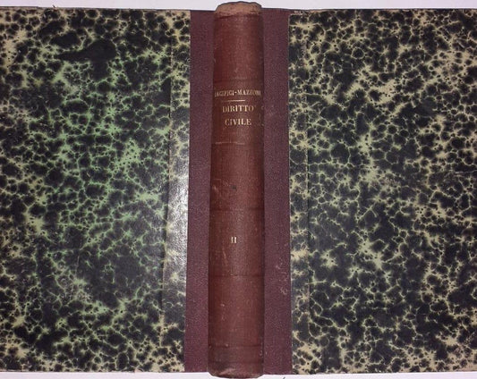 Istituzioni di diritto civile italiano Vol. II - copertina