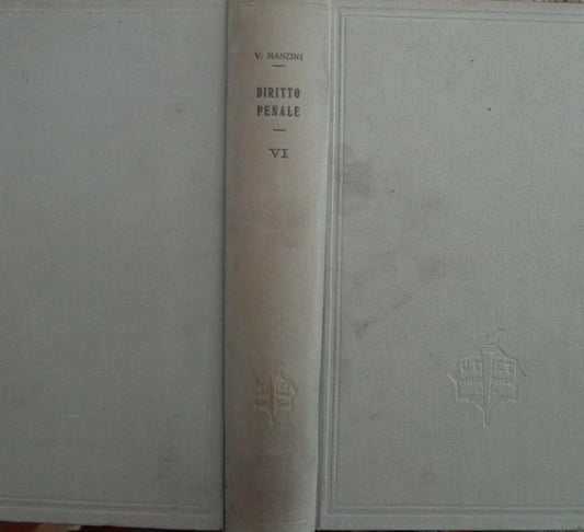 Trattato di diritto penale italiano secondo il codice del 1930 Volume VI - copertina