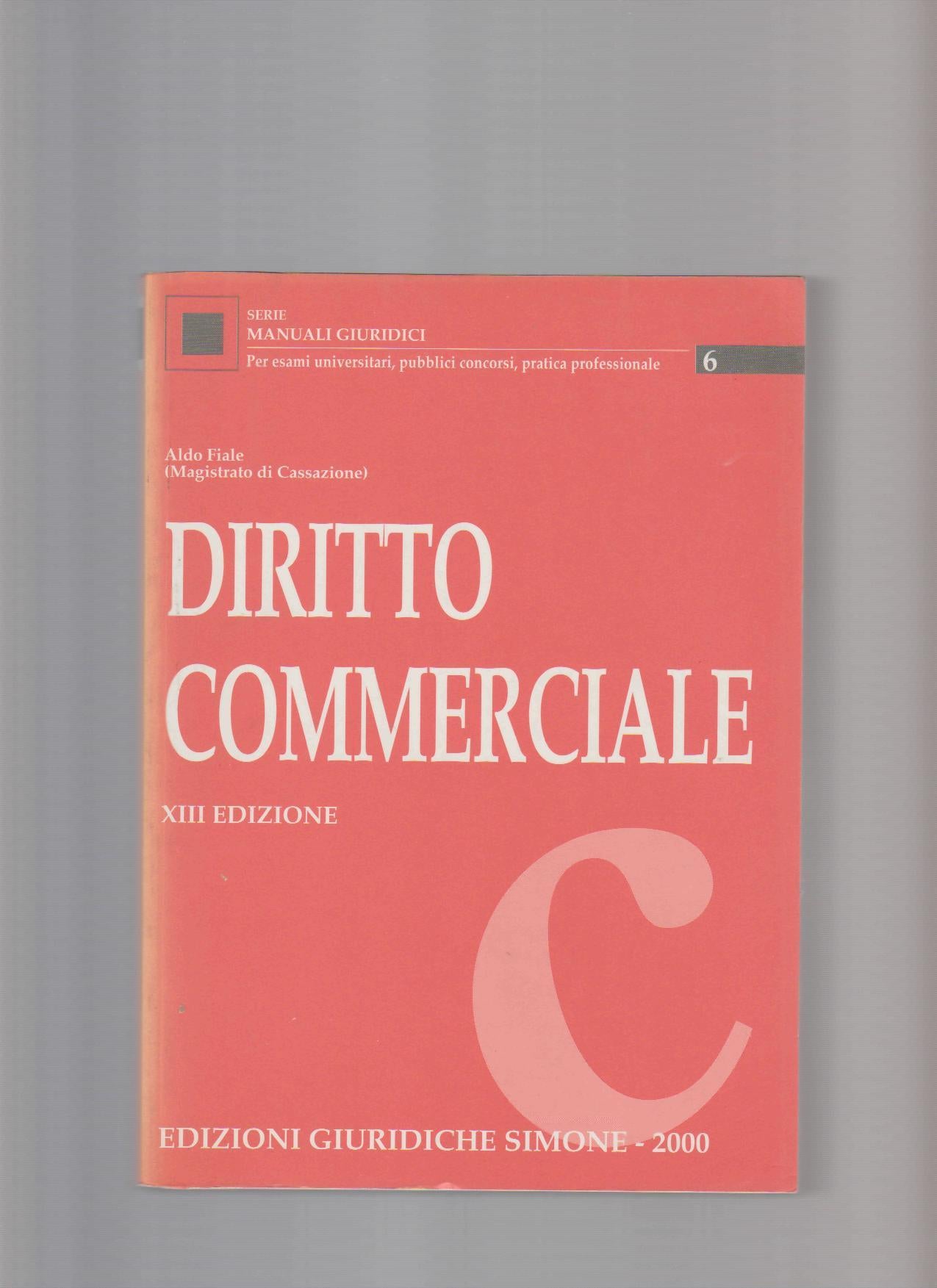 Diritto commerciale - copertina