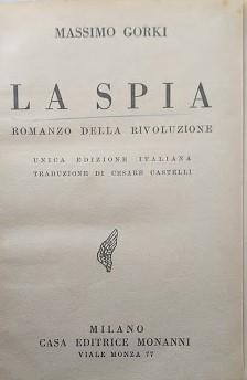 La Spia. Romanzo della Rivoluzione - copertina