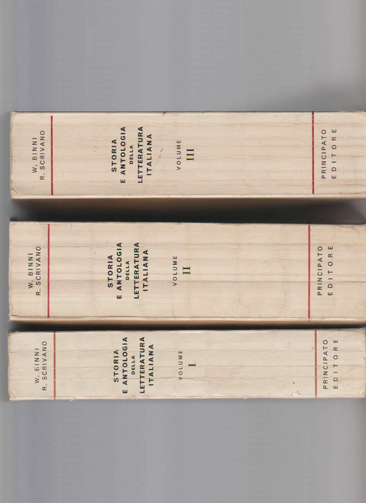 Storia e antologia della letteratura italiana ad uso degli istituti tecnici. 3 volumi - copertina