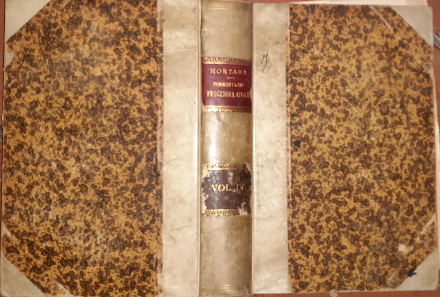 Commentario del codice e delle leggi di procedura civile Volume IV - copertina