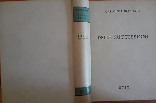 Delle successioni. Successioni testamentarie Libro II Tomo II - copertina