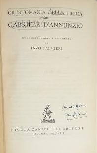 Crestomazia della lirica - copertina