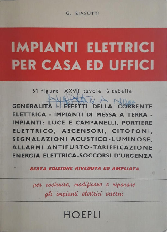 Impianti elettrici per casa ed uffici - copertina