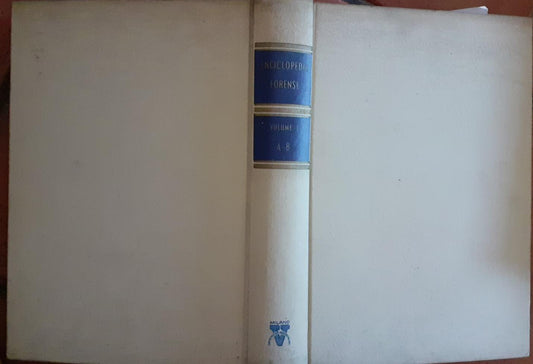 Enciclopedia forense Volume I A-B - copertina