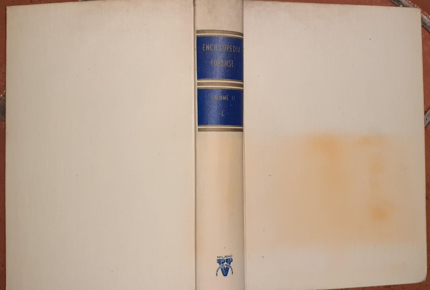 Enciclopedia forense Volume II. C - copertina