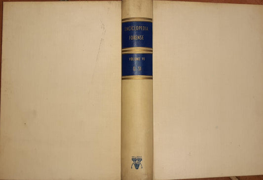 Enciclopedia forense Volume V N-P - copertina