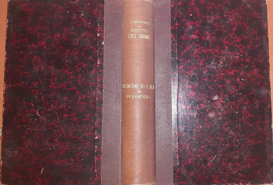 Della distinzione dei beni e del possesso  Volume Unico - copertina