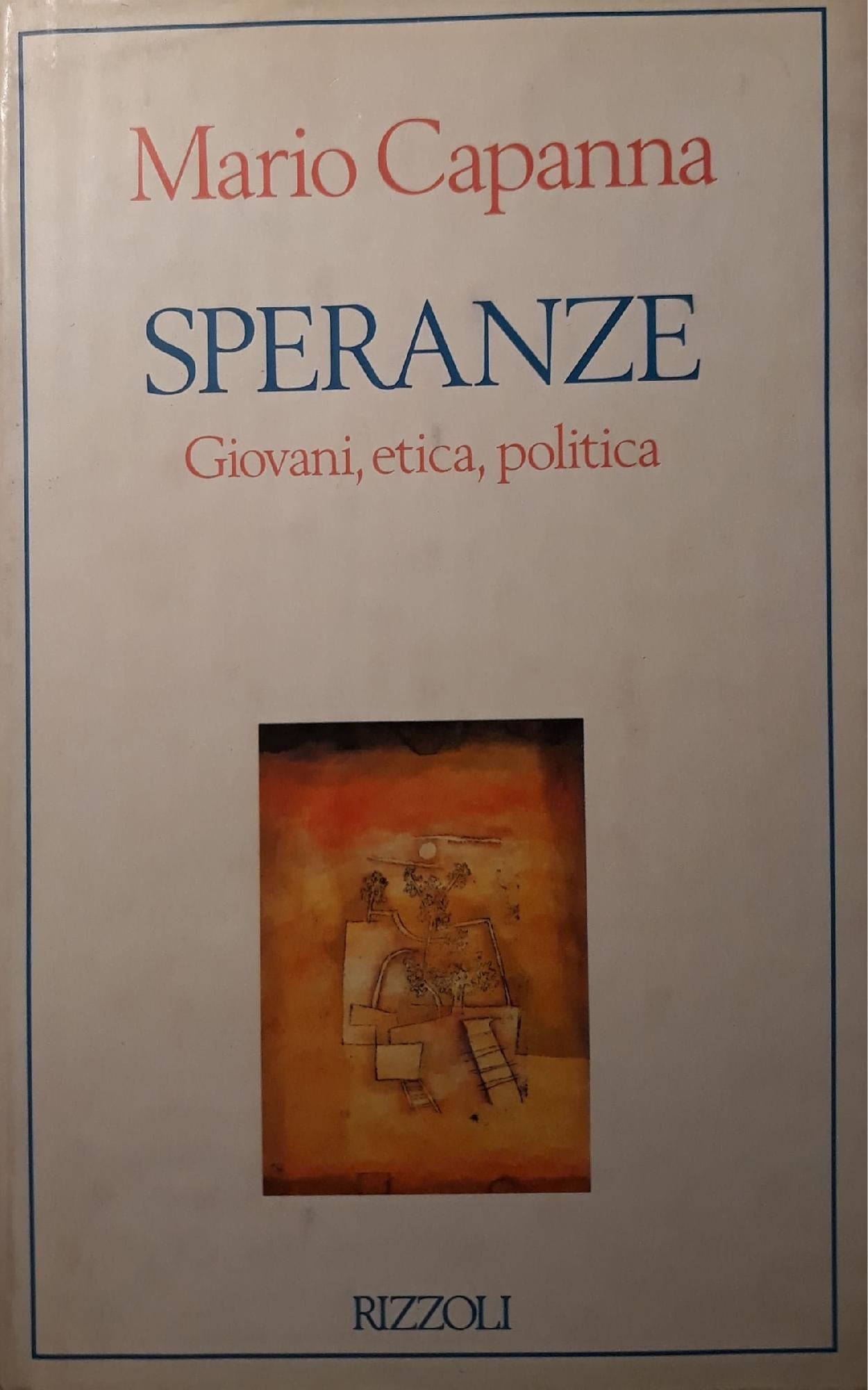 Speranze: giovani, etica, politica - copertina