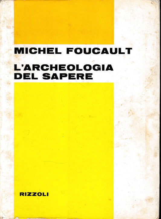 L'archeologia del sapere - copertina