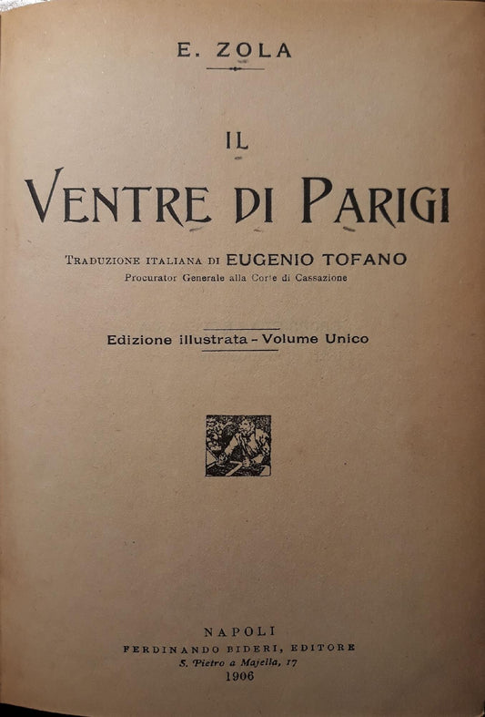 Il ventre di Parigi - copertina