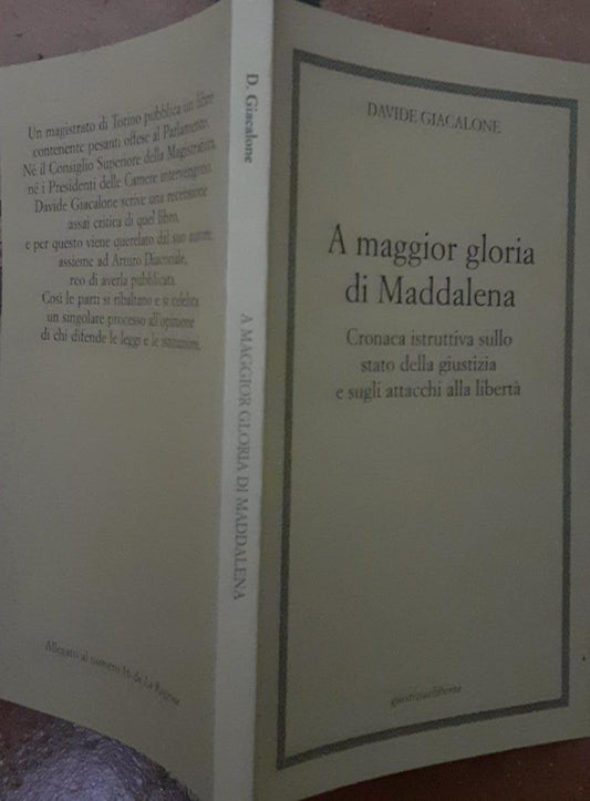 A maggior gloria di Maddalena - copertina