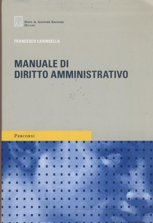 Manuale di diritto amministrativo - copertina