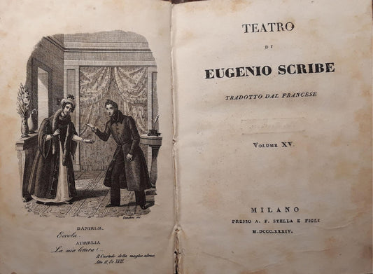 Teatro di Eugenio Scribe (volume XV) - copertina