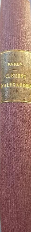 Clément d'Alexandrie - copertina