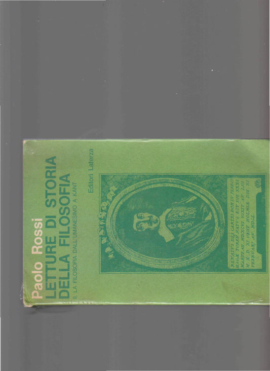 Letture di storia della filosofia. II. La filosofia dall'Umanesimo a Kant. - copertina