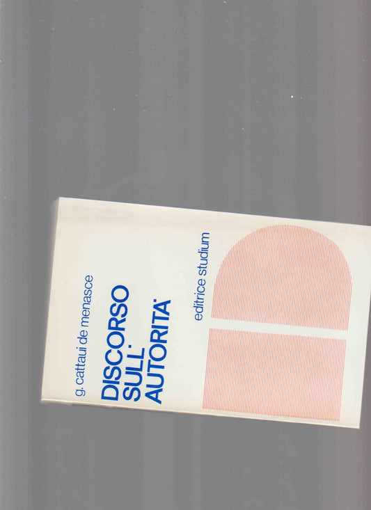 DISCORSO SULL'AUTORITÀ - copertina