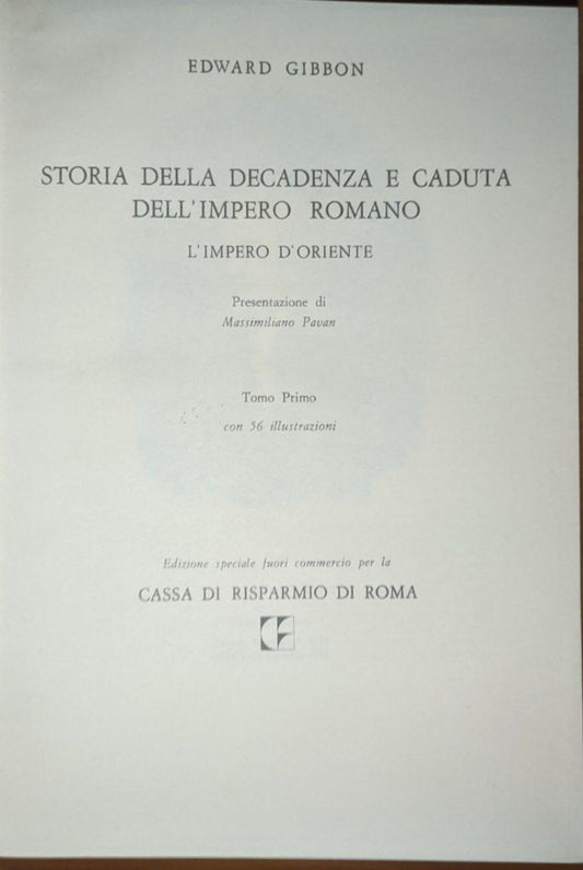 Storia della decadenza e caduta dell'impero romano. Impero d'Oriente (Vol. 1 & 2) - copertina