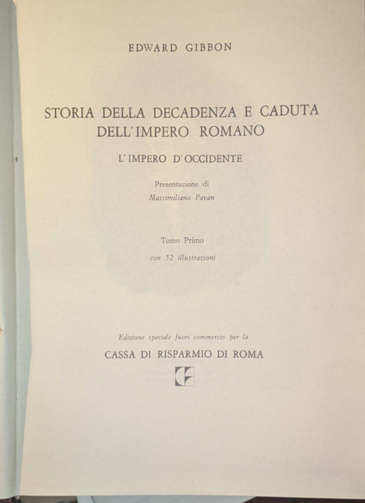 Storia della decadenza e caduta dell'Impero Romano. Impero d'Occidente (Vol. 1&2) - copertina