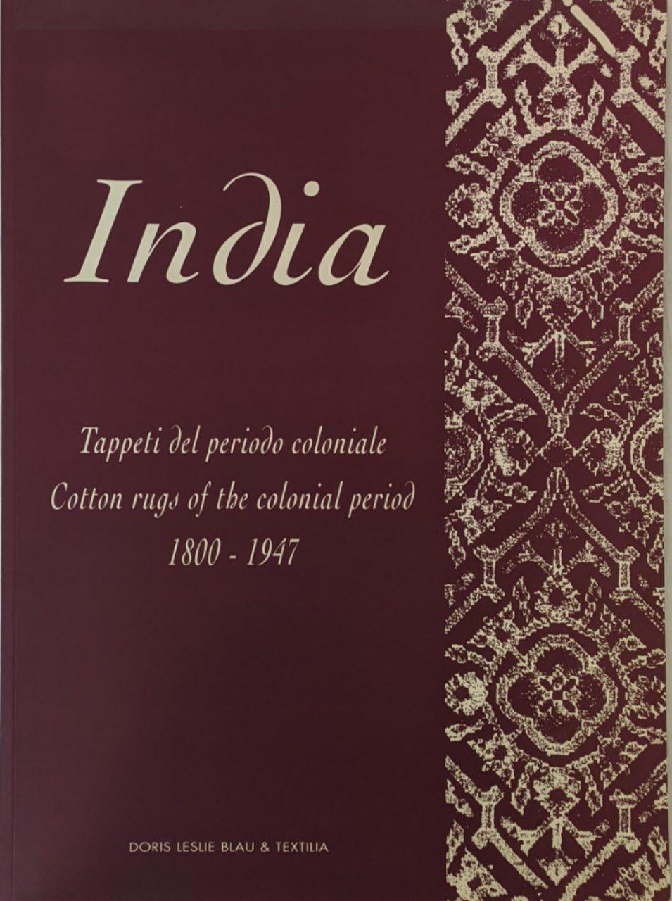 India. Tappeti del periodo coloniale 1800-1947 - copertina