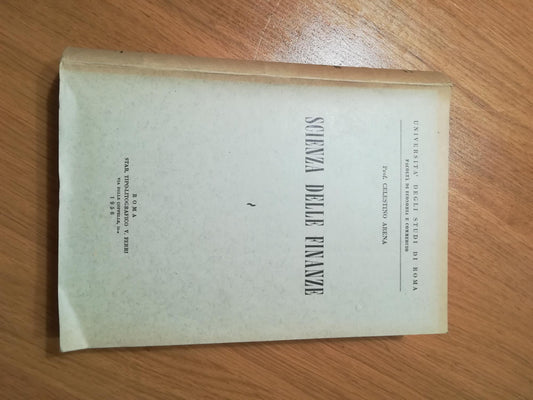 Scienza delle finanze - copertina