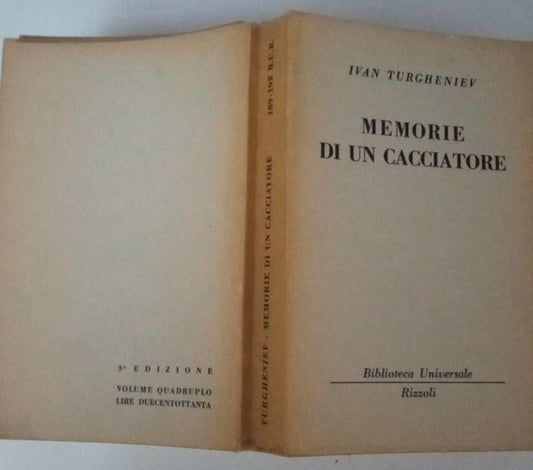 Memorie di un cacciatore - copertina