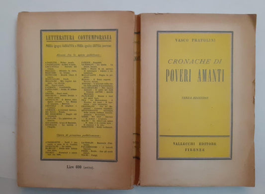 Cronache di Poveri amanti - copertina