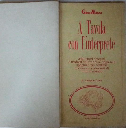 A tavola con l'interprete - copertina