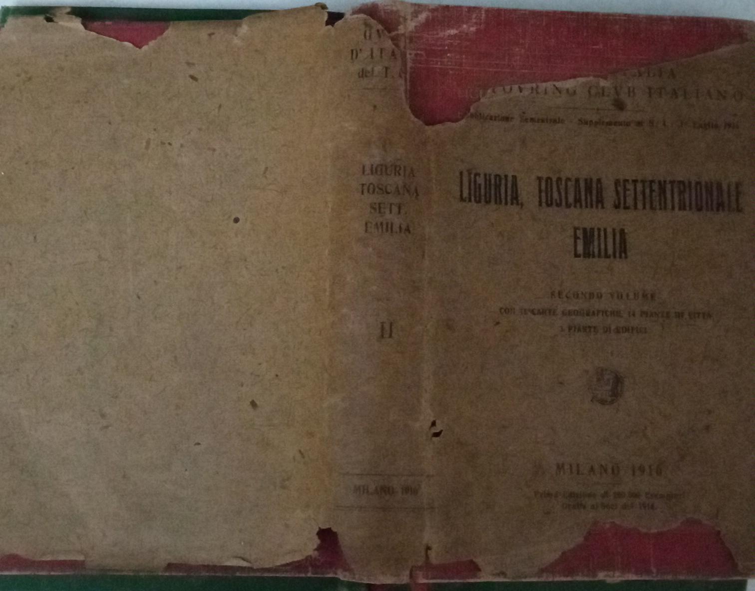 Guida D'Italia del Touring club Italiano Volume II - copertina